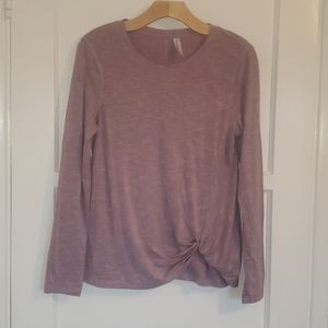 Ideology Long Sleeve Pullover Workout Top